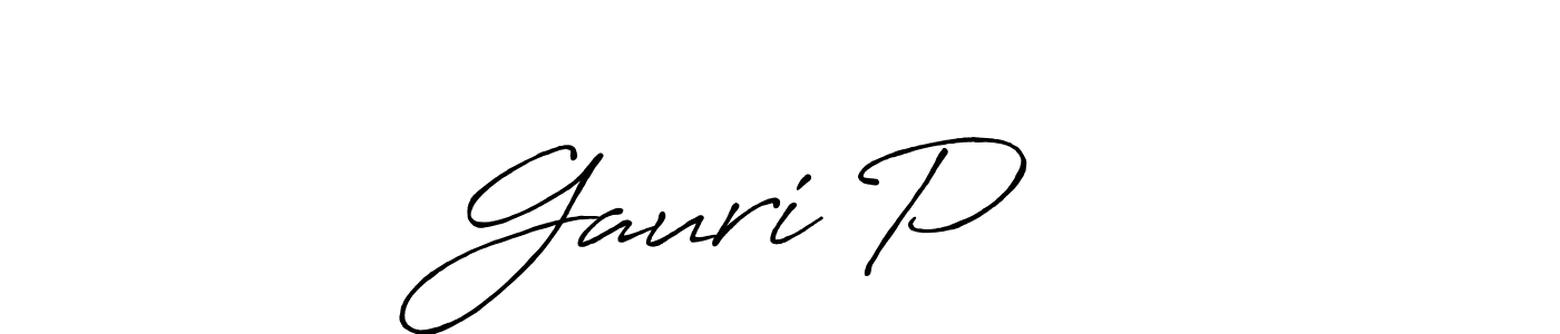 How to make Gauri P ☺️ signature? Antro_Vectra_Bolder is a professional autograph style. Create handwritten signature for Gauri P ☺️ name. Gauri P ☺️ signature style 7 images and pictures png