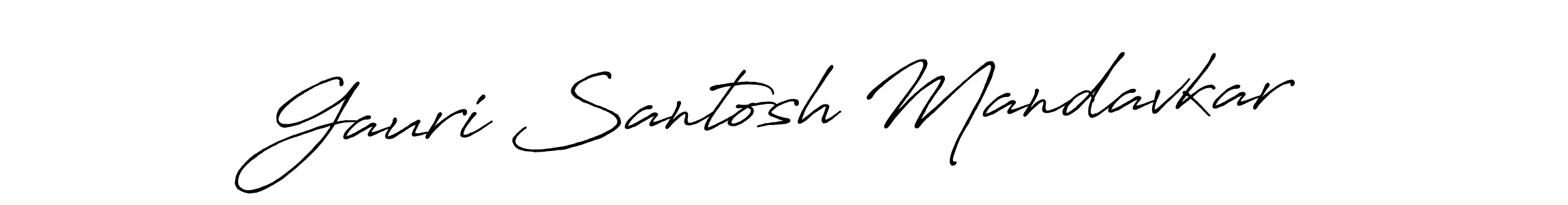 Also You can easily find your signature by using the search form. We will create Gauri Santosh Mandavkar name handwritten signature images for you free of cost using Antro_Vectra_Bolder sign style. Gauri Santosh Mandavkar signature style 7 images and pictures png