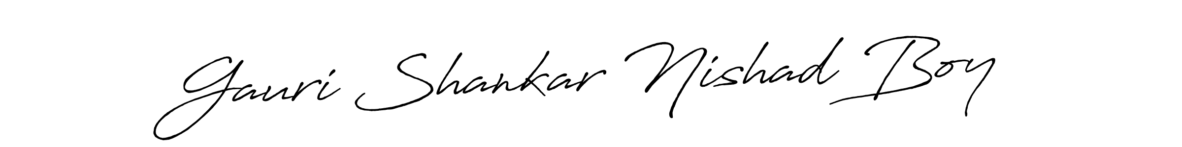 You can use this online signature creator to create a handwritten signature for the name Gauri Shankar Nishad Boy. This is the best online autograph maker. Gauri Shankar Nishad Boy signature style 7 images and pictures png