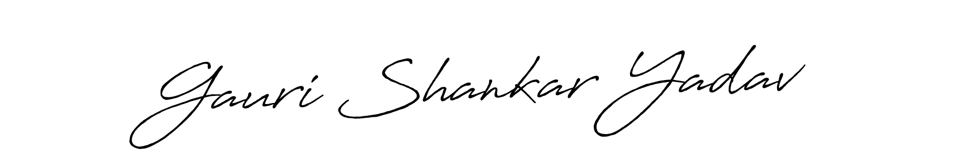 Make a short Gauri Shankar Yadav signature style. Manage your documents anywhere anytime using Antro_Vectra_Bolder. Create and add eSignatures, submit forms, share and send files easily. Gauri Shankar Yadav signature style 7 images and pictures png