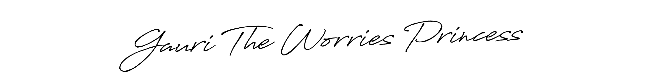 Make a beautiful signature design for name Gauri The Worries Princess. Use this online signature maker to create a handwritten signature for free. Gauri The Worries Princess signature style 7 images and pictures png