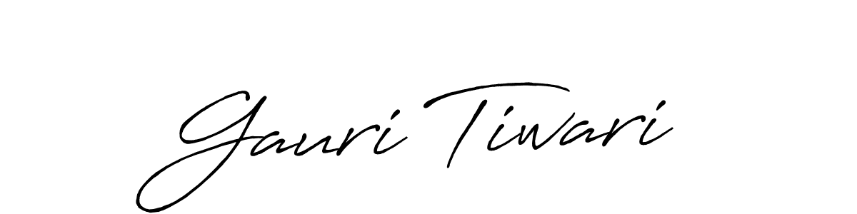 Make a short Gauri Tiwari signature style. Manage your documents anywhere anytime using Antro_Vectra_Bolder. Create and add eSignatures, submit forms, share and send files easily. Gauri Tiwari signature style 7 images and pictures png