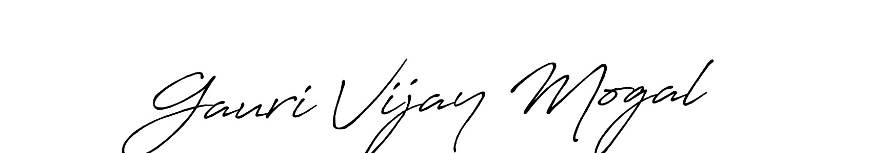 Also You can easily find your signature by using the search form. We will create Gauri Vijay Mogal name handwritten signature images for you free of cost using Antro_Vectra_Bolder sign style. Gauri Vijay Mogal signature style 7 images and pictures png