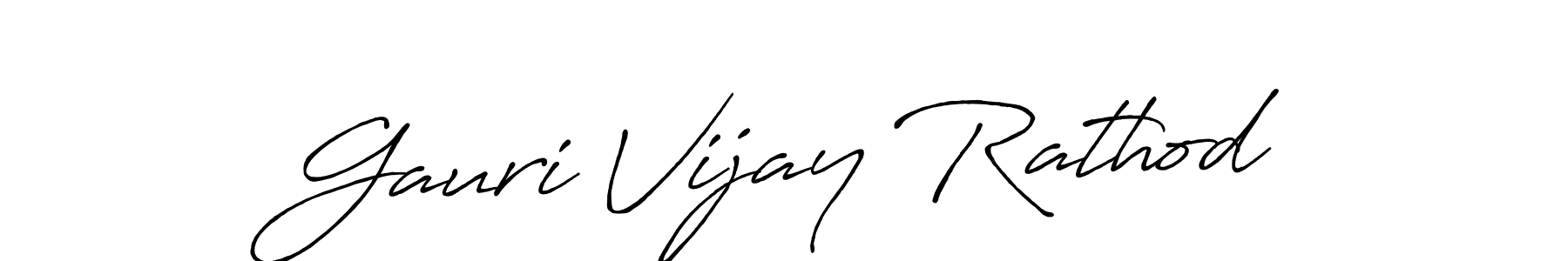 You should practise on your own different ways (Antro_Vectra_Bolder) to write your name (Gauri Vijay Rathod) in signature. don't let someone else do it for you. Gauri Vijay Rathod signature style 7 images and pictures png