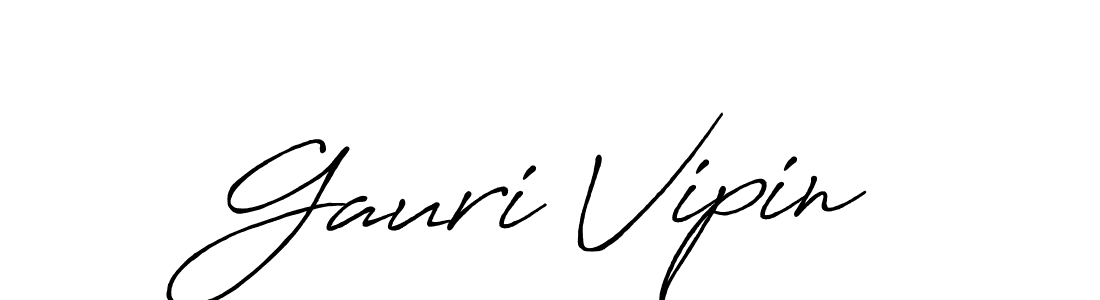 You should practise on your own different ways (Antro_Vectra_Bolder) to write your name (Gauri Vipin) in signature. don't let someone else do it for you. Gauri Vipin signature style 7 images and pictures png