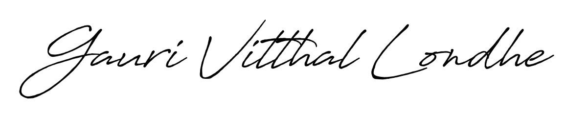 Build your personal autograph collection for name Gauri Vitthal Londhe with Antro_Vectra_Bolder design. Browse, select, and save your favorites. Gauri Vitthal Londhe signature style 7 images and pictures png