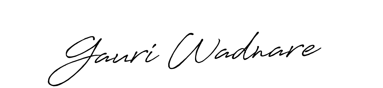 Once you've used our free online signature maker to create your best signature Antro_Vectra_Bolder style, it's time to enjoy all of the benefits that Gauri Wadnare name signing documents. Gauri Wadnare signature style 7 images and pictures png