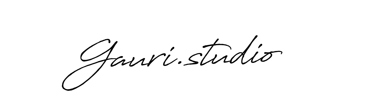 Also we have Gauri.studio name is the best signature style. Create professional handwritten signature collection using Antro_Vectra_Bolder autograph style. Gauri.studio signature style 7 images and pictures png