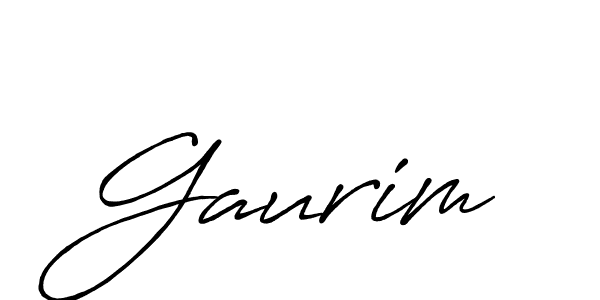 Design your own signature with our free online signature maker. With this signature software, you can create a handwritten (Antro_Vectra_Bolder) signature for name Gaurim. Gaurim signature style 7 images and pictures png