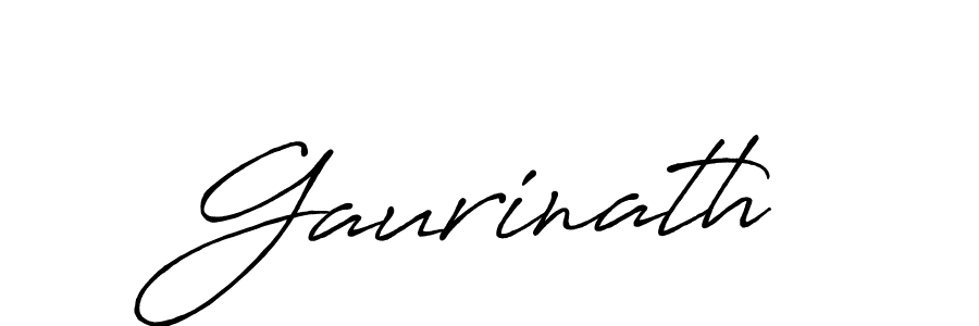 Also we have Gaurinath name is the best signature style. Create professional handwritten signature collection using Antro_Vectra_Bolder autograph style. Gaurinath signature style 7 images and pictures png