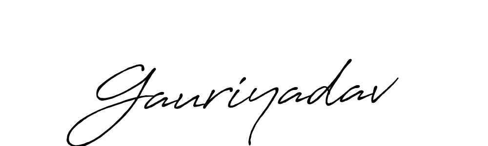 Also You can easily find your signature by using the search form. We will create Gauriyadav name handwritten signature images for you free of cost using Antro_Vectra_Bolder sign style. Gauriyadav signature style 7 images and pictures png