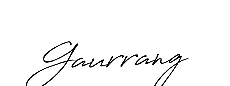 Gaurrang stylish signature style. Best Handwritten Sign (Antro_Vectra_Bolder) for my name. Handwritten Signature Collection Ideas for my name Gaurrang. Gaurrang signature style 7 images and pictures png
