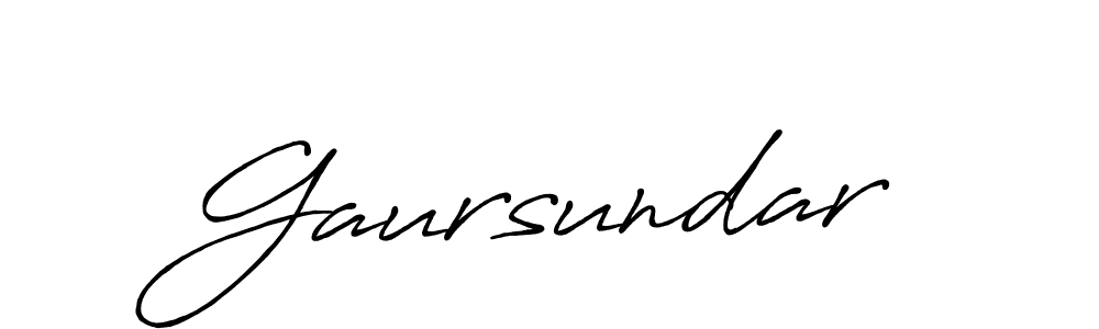 if you are searching for the best signature style for your name Gaursundar. so please give up your signature search. here we have designed multiple signature styles  using Antro_Vectra_Bolder. Gaursundar signature style 7 images and pictures png