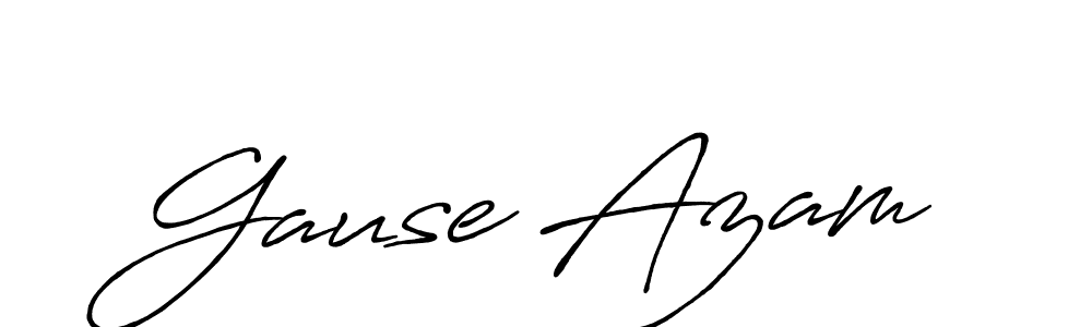 Gause Azam stylish signature style. Best Handwritten Sign (Antro_Vectra_Bolder) for my name. Handwritten Signature Collection Ideas for my name Gause Azam. Gause Azam signature style 7 images and pictures png