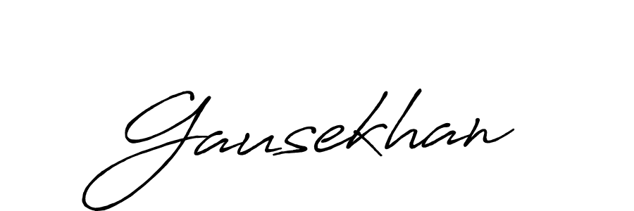 Make a beautiful signature design for name Gausekhan. Use this online signature maker to create a handwritten signature for free. Gausekhan signature style 7 images and pictures png