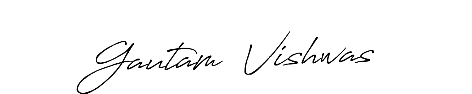 Make a beautiful signature design for name Gautam  Vishwas. Use this online signature maker to create a handwritten signature for free. Gautam  Vishwas signature style 7 images and pictures png
