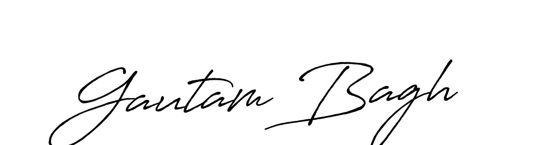 Use a signature maker to create a handwritten signature online. With this signature software, you can design (Antro_Vectra_Bolder) your own signature for name Gautam Bagh. Gautam Bagh signature style 7 images and pictures png