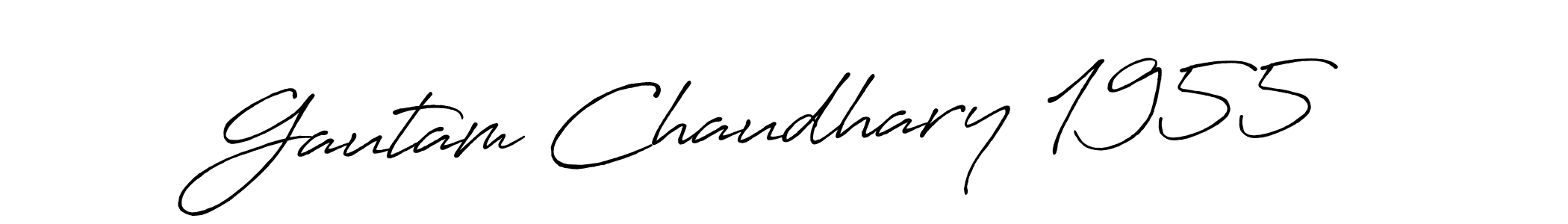 This is the best signature style for the Gautam Chaudhary 1955 name. Also you like these signature font (Antro_Vectra_Bolder). Mix name signature. Gautam Chaudhary 1955 signature style 7 images and pictures png