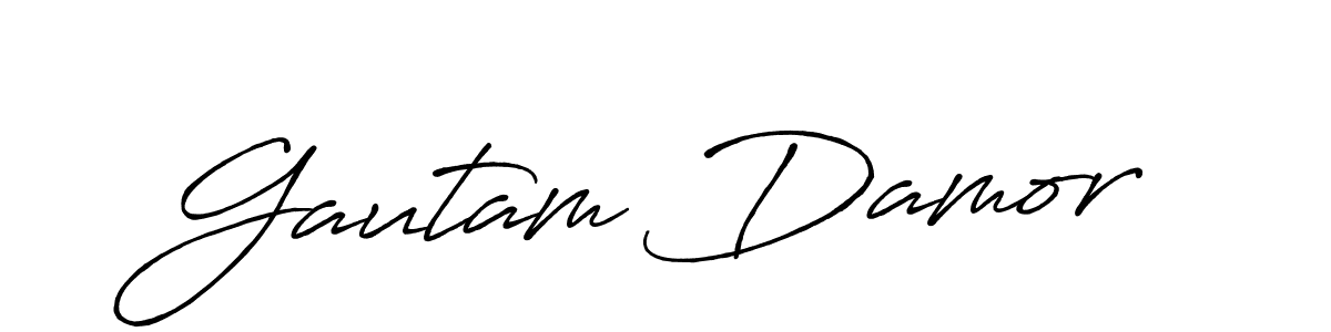 Here are the top 10 professional signature styles for the name Gautam Damor. These are the best autograph styles you can use for your name. Gautam Damor signature style 7 images and pictures png