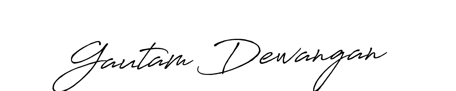 It looks lik you need a new signature style for name Gautam Dewangan. Design unique handwritten (Antro_Vectra_Bolder) signature with our free signature maker in just a few clicks. Gautam Dewangan signature style 7 images and pictures png