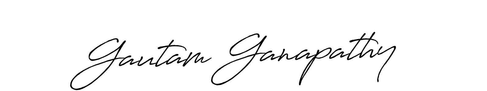 It looks lik you need a new signature style for name Gautam Ganapathy. Design unique handwritten (Antro_Vectra_Bolder) signature with our free signature maker in just a few clicks. Gautam Ganapathy signature style 7 images and pictures png