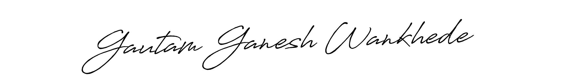 How to Draw Gautam Ganesh Wankhede signature style? Antro_Vectra_Bolder is a latest design signature styles for name Gautam Ganesh Wankhede. Gautam Ganesh Wankhede signature style 7 images and pictures png