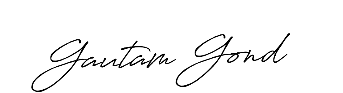 You should practise on your own different ways (Antro_Vectra_Bolder) to write your name (Gautam Gond) in signature. don't let someone else do it for you. Gautam Gond signature style 7 images and pictures png