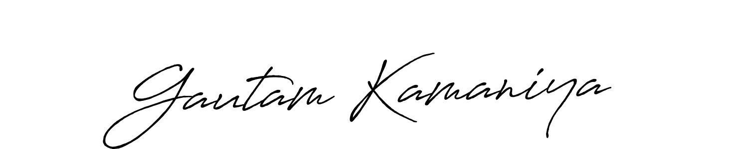 Similarly Antro_Vectra_Bolder is the best handwritten signature design. Signature creator online .You can use it as an online autograph creator for name Gautam Kamaniya. Gautam Kamaniya signature style 7 images and pictures png