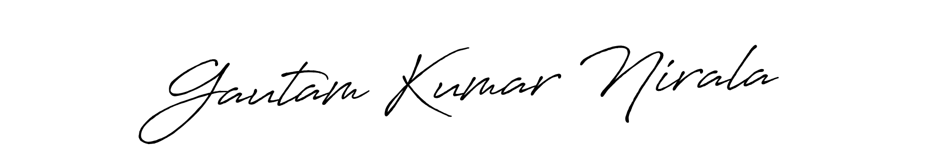if you are searching for the best signature style for your name Gautam Kumar Nirala. so please give up your signature search. here we have designed multiple signature styles  using Antro_Vectra_Bolder. Gautam Kumar Nirala signature style 7 images and pictures png