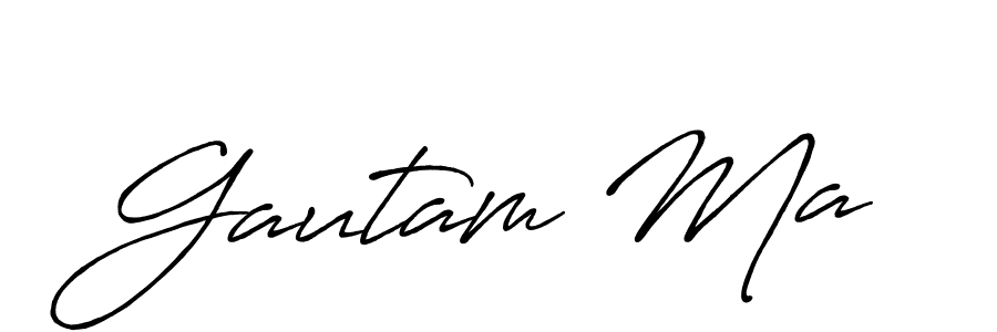 Also You can easily find your signature by using the search form. We will create Gautam Ma name handwritten signature images for you free of cost using Antro_Vectra_Bolder sign style. Gautam Ma signature style 7 images and pictures png