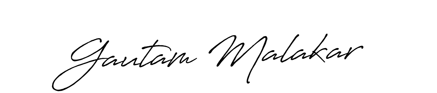 The best way (Antro_Vectra_Bolder) to make a short signature is to pick only two or three words in your name. The name Gautam Malakar include a total of six letters. For converting this name. Gautam Malakar signature style 7 images and pictures png