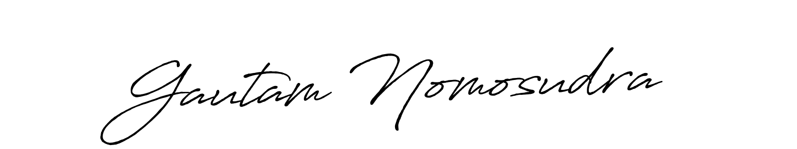 Here are the top 10 professional signature styles for the name Gautam Nomosudra. These are the best autograph styles you can use for your name. Gautam Nomosudra signature style 7 images and pictures png