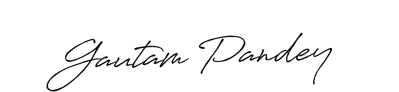It looks lik you need a new signature style for name Gautam Pandey. Design unique handwritten (Antro_Vectra_Bolder) signature with our free signature maker in just a few clicks. Gautam Pandey signature style 7 images and pictures png