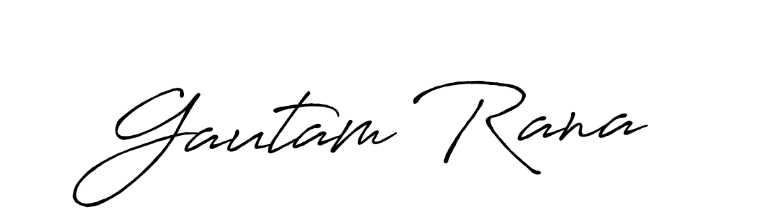 It looks lik you need a new signature style for name Gautam Rana. Design unique handwritten (Antro_Vectra_Bolder) signature with our free signature maker in just a few clicks. Gautam Rana signature style 7 images and pictures png