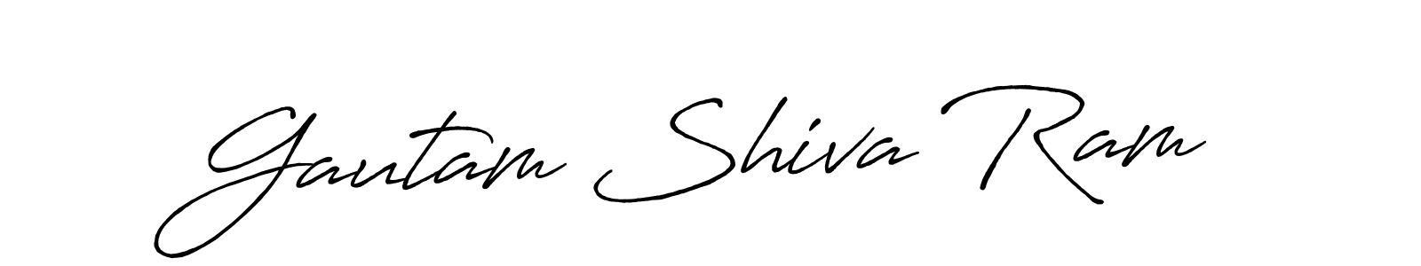 How to make Gautam Shiva Ram signature? Antro_Vectra_Bolder is a professional autograph style. Create handwritten signature for Gautam Shiva Ram name. Gautam Shiva Ram signature style 7 images and pictures png