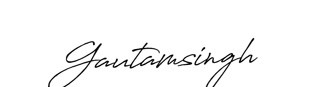 Make a short Gautamsingh signature style. Manage your documents anywhere anytime using Antro_Vectra_Bolder. Create and add eSignatures, submit forms, share and send files easily. Gautamsingh signature style 7 images and pictures png