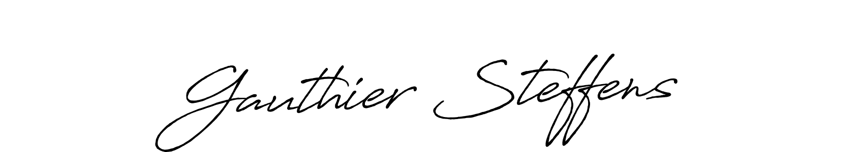 Make a beautiful signature design for name Gauthier Steffens. With this signature (Antro_Vectra_Bolder) style, you can create a handwritten signature for free. Gauthier Steffens signature style 7 images and pictures png