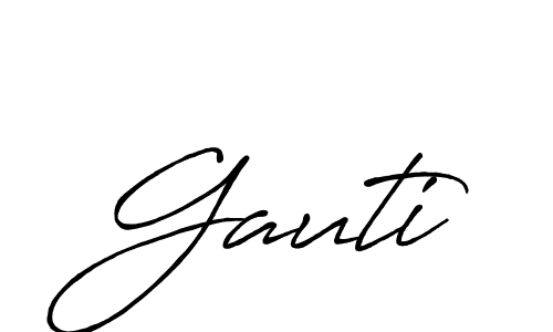 Make a beautiful signature design for name Gauti. Use this online signature maker to create a handwritten signature for free. Gauti signature style 7 images and pictures png