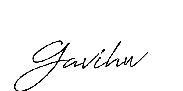 Use a signature maker to create a handwritten signature online. With this signature software, you can design (Antro_Vectra_Bolder) your own signature for name Gavihw. Gavihw signature style 7 images and pictures png