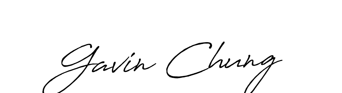 The best way (Antro_Vectra_Bolder) to make a short signature is to pick only two or three words in your name. The name Gavin Chung include a total of six letters. For converting this name. Gavin Chung signature style 7 images and pictures png