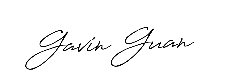Create a beautiful signature design for name Gavin Guan. With this signature (Antro_Vectra_Bolder) fonts, you can make a handwritten signature for free. Gavin Guan signature style 7 images and pictures png
