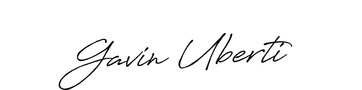 Use a signature maker to create a handwritten signature online. With this signature software, you can design (Antro_Vectra_Bolder) your own signature for name Gavin Uberti. Gavin Uberti signature style 7 images and pictures png