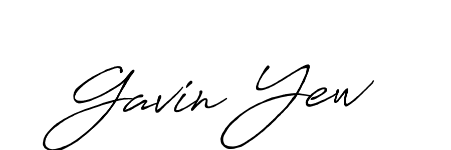Design your own signature with our free online signature maker. With this signature software, you can create a handwritten (Antro_Vectra_Bolder) signature for name Gavin Yew. Gavin Yew signature style 7 images and pictures png