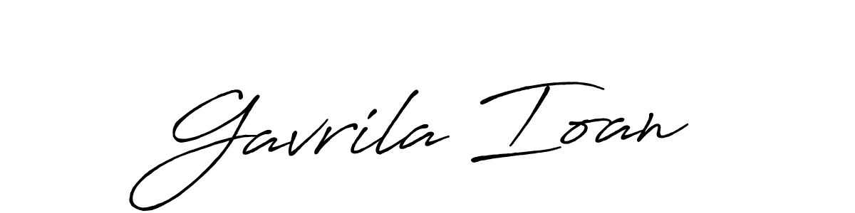 It looks lik you need a new signature style for name Gavrila Ioan. Design unique handwritten (Antro_Vectra_Bolder) signature with our free signature maker in just a few clicks. Gavrila Ioan signature style 7 images and pictures png