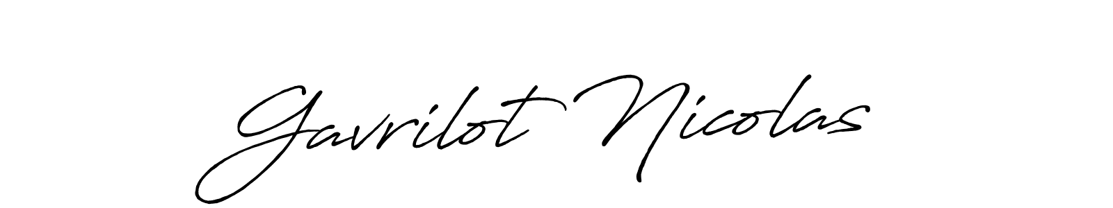 Also we have Gavrilot Nicolas name is the best signature style. Create professional handwritten signature collection using Antro_Vectra_Bolder autograph style. Gavrilot Nicolas signature style 7 images and pictures png