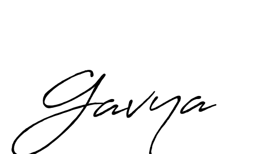 How to make Gavya signature? Antro_Vectra_Bolder is a professional autograph style. Create handwritten signature for Gavya name. Gavya signature style 7 images and pictures png