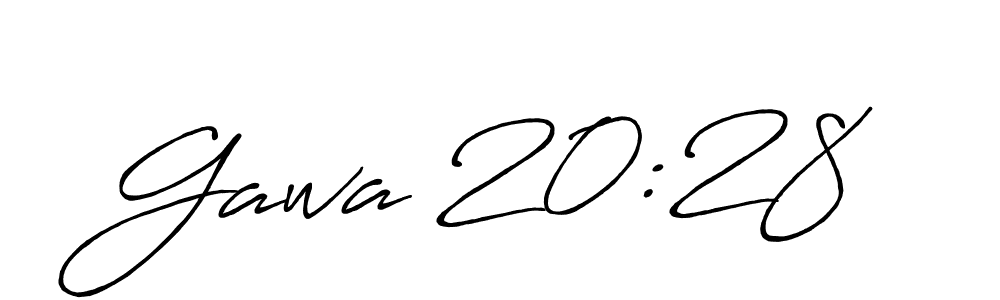 Also You can easily find your signature by using the search form. We will create Gawa 20:28 name handwritten signature images for you free of cost using Antro_Vectra_Bolder sign style. Gawa 20:28 signature style 7 images and pictures png