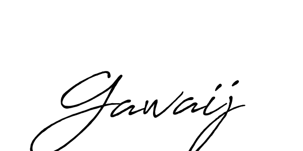 Make a beautiful signature design for name Gawaij. With this signature (Antro_Vectra_Bolder) style, you can create a handwritten signature for free. Gawaij signature style 7 images and pictures png