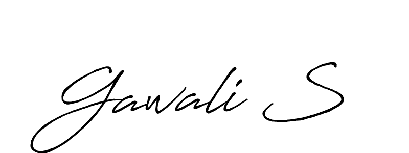 if you are searching for the best signature style for your name Gawali S. so please give up your signature search. here we have designed multiple signature styles  using Antro_Vectra_Bolder. Gawali S signature style 7 images and pictures png