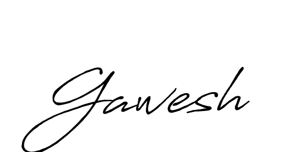 Gawesh stylish signature style. Best Handwritten Sign (Antro_Vectra_Bolder) for my name. Handwritten Signature Collection Ideas for my name Gawesh. Gawesh signature style 7 images and pictures png